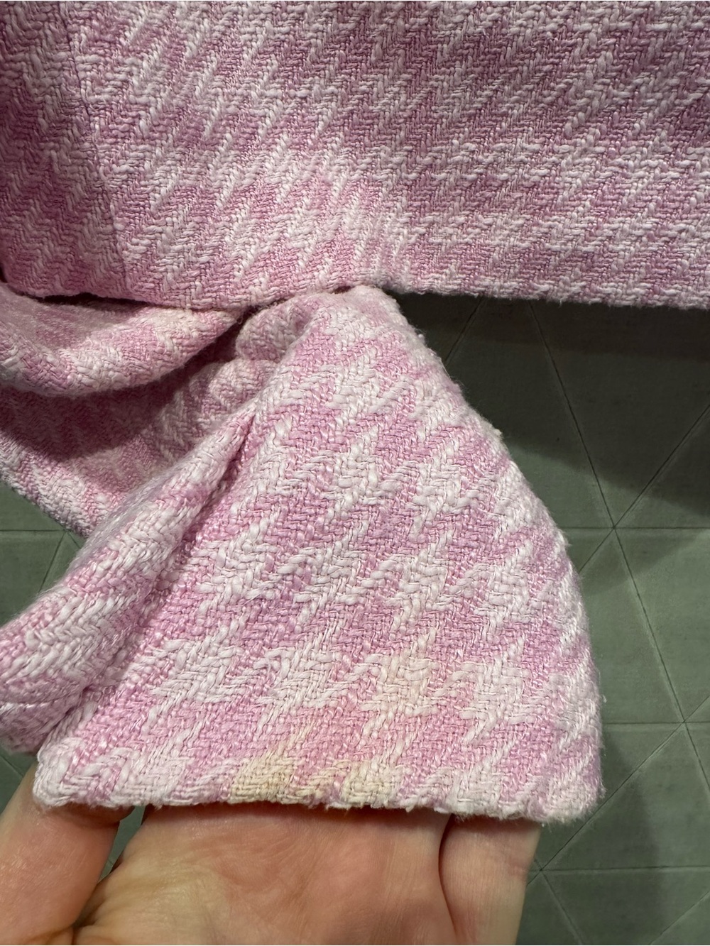 Zara Pink Tweed Blazer - Picture 5 of 8